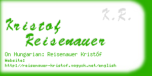 kristof reisenauer business card